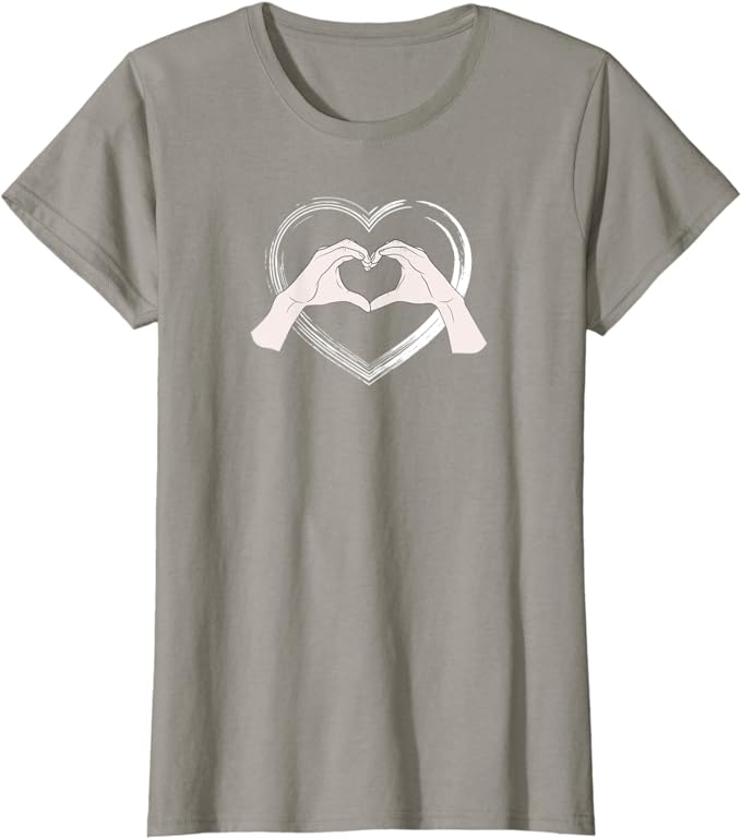 Heart Hands - Never be So Clever You Forget to be Kind Quote T-Shirt