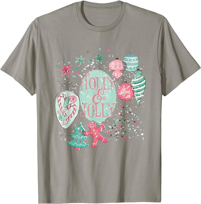 Timeless Holiday Cheer - Christmas Gingerbread and Lights T-Shirt