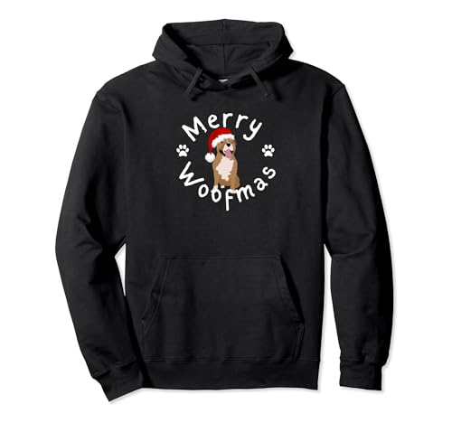 Merry Woofmas Festive Bully-Inspired Holiday Dog Pullover Hoodie