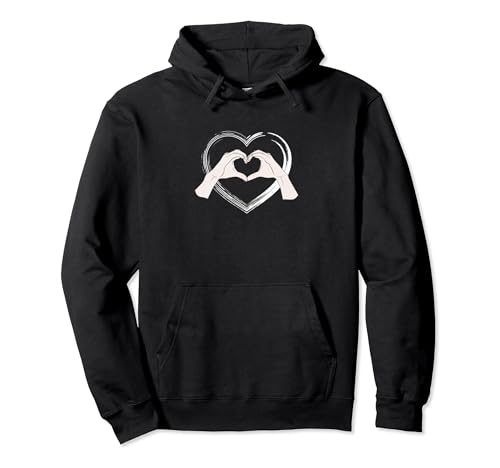 Heart Hands - Never be So Clever You Forget to be Kind Quote Pullover Hoodie