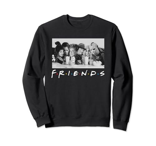 FRIENDS & Horror Icons Crossover Hoodie: Featuring Freddy Krueger, Jason Voorhees, Michael Myers, and the Sanderson Sisters