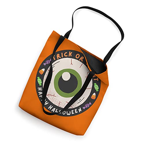 Spooky Eyeball Halloween Trick or Treat Tote Bag
