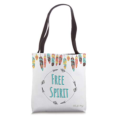 Free Spirit - Boho Feathers Tote Bag