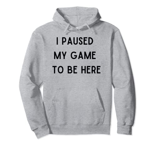 I Paused My Game to be Here Pullover Hoodie
