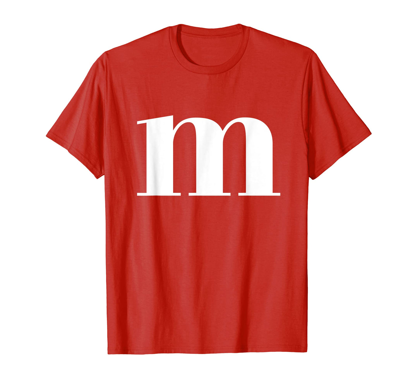 Funny Letter m Simple Costume for Teachers or Team Groups T-Shirt